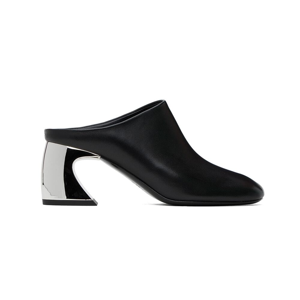 3.1 Phillip Lim Sculptural Black Id Mules Size 39 EU